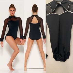 Kelle dance black costume CHIC STREET 5417 menswear tux suit LC-large child